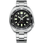 Relogio Mecanico Masculino Turtle V2 Silver Black frente 1