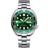 Relogio Mecanico Masculino Turtle V2 Silver Green 1
