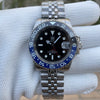 Relogio Mecanico Masculnio GMT Watch V2 Black Blue de frente 2