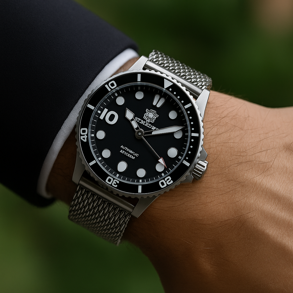 Relogio Mecanico STEELDIVE 25000M Diver Watch 14