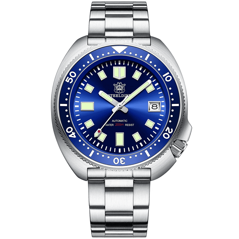 Relogio Mecanico STEELDIVE King Turtle Dive Watch V2 Blue 1