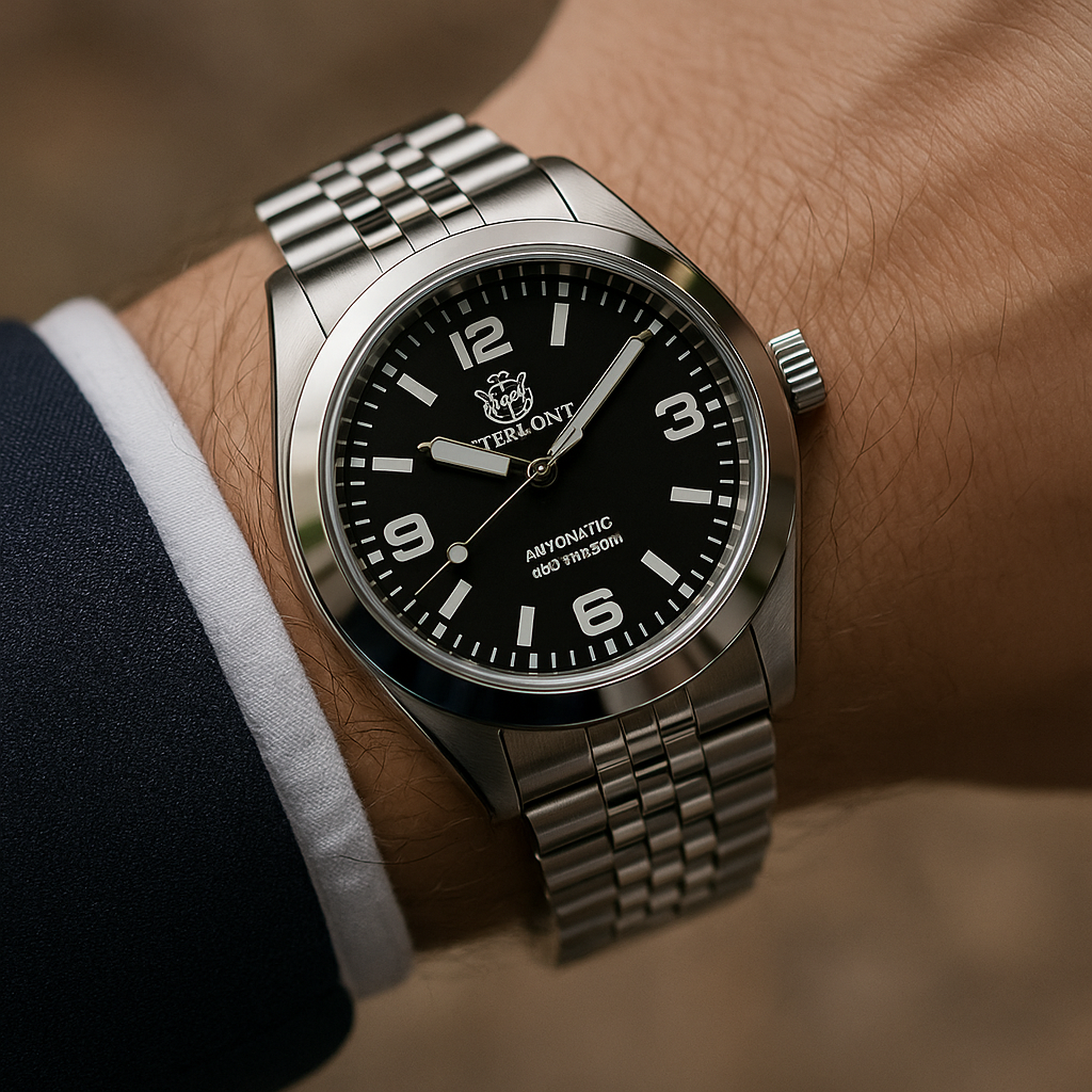  Relogio Mecanico STEELDIVE Retro King 16