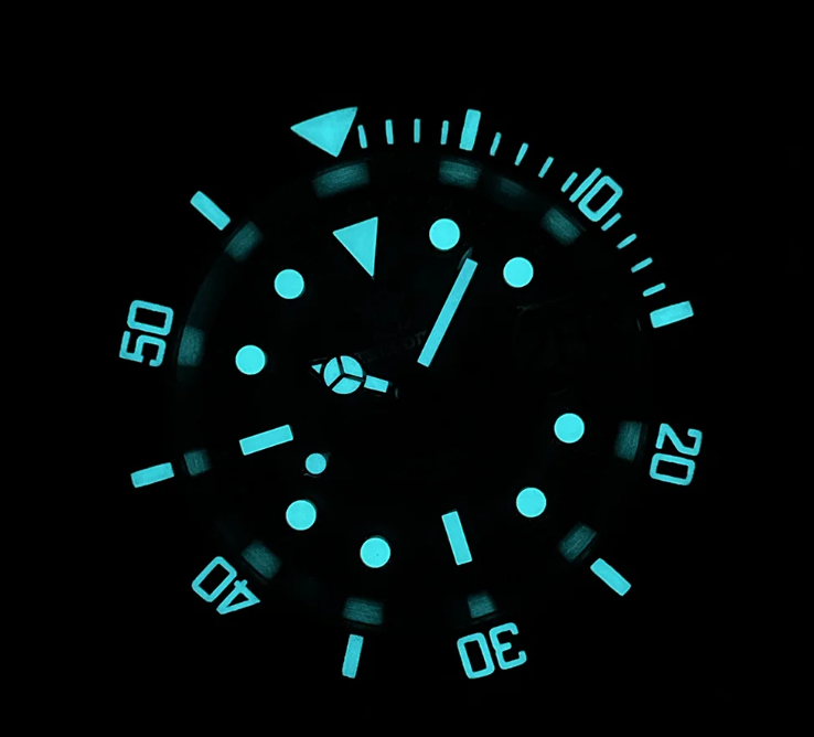 Relogio Mecanico STEELDIVE Submariner Homage Blue 5