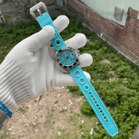 Relogio Mecanico STEELDIVE Submariner Homage Turquoise Blue 3