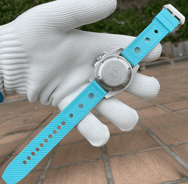 Relogio Mecanico STEELDIVE Submariner Homage Turquoise Blue 4