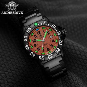 Relógio Quartz ADDIESDIVE Navy Seal Orange 3