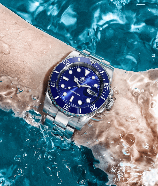 Relógio Quartz ADDIESDIVE Submariner Blue 4