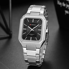 Relogio Quartz CURREN Cartier Look-Alike Black 4