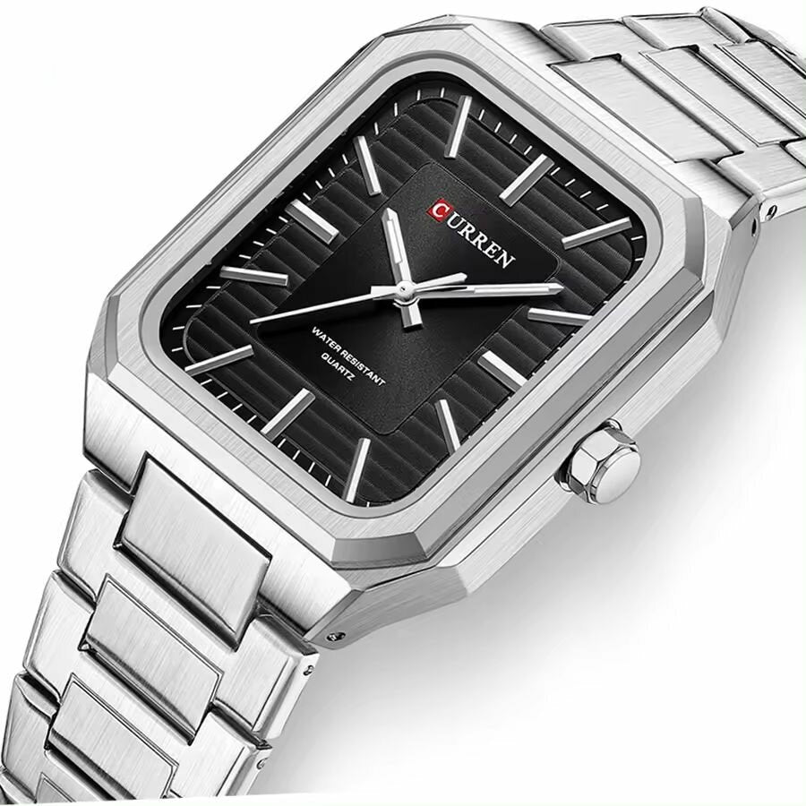Relogio Quartz CURREN Cartier Look-Alike Black 5