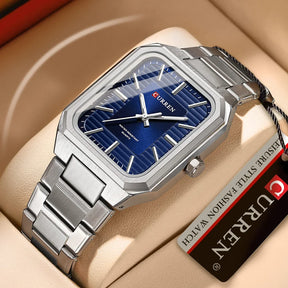 Relogio Quartz CURREN Cartier Look-Alike Blue 4