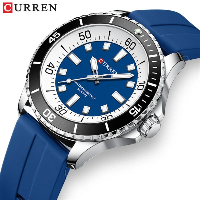 Relógio Quartz CURREN Sport Blue Eraser 3