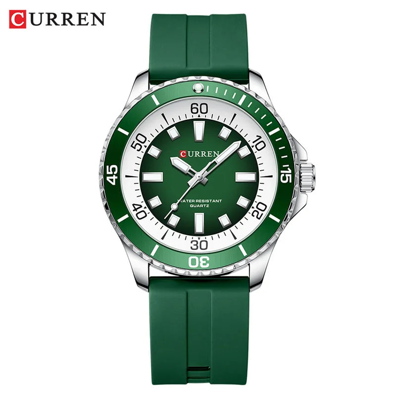 Relógio Quartz CURREN Sport Green Eraser 1