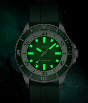 Relógio Quartz CURREN Sport Green Eraser 6