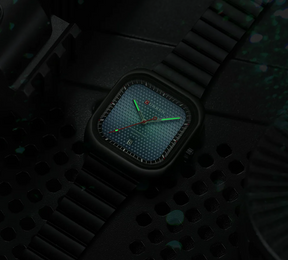 Relogio Quartz CURREN Square with Bracelet Blue 5