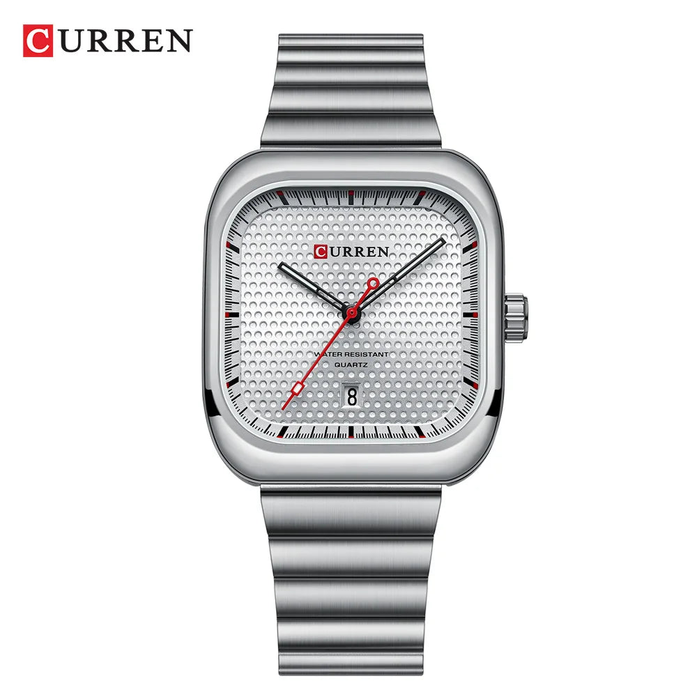 Relógio Quartz CURREN Square with Bracelet White 1
