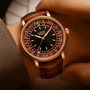 Relógio Quartz LIGE Casino Royale Rose Gold 2
