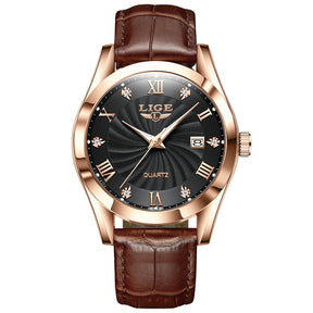 Relogio Quartz LIGE Luxo 1