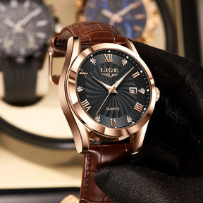 Relogio Quartz LIGE Luxo 3