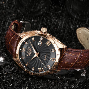 Relogio Quartz LIGE Luxo 4