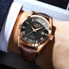 Relogio Quartz LIGE Luxo 6