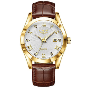 Relógio Quartz LIGE Luxo Branco 1