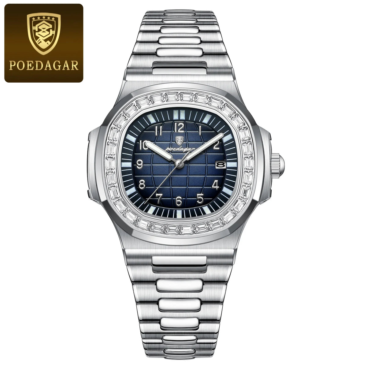 Relogio Quartz POEDAGAR Diamond Bezel