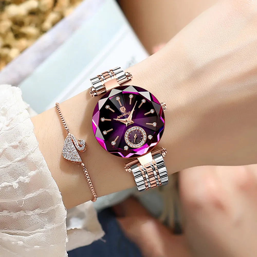 Relogio Quartz POEDAGAR Feminino Diamond 2