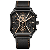 Relógio Quartz POEDAGAR Square Dial 1