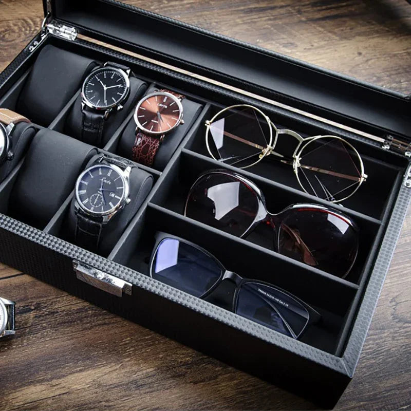 Relogios Masculino e Oculos de Fibra de Carbono 6