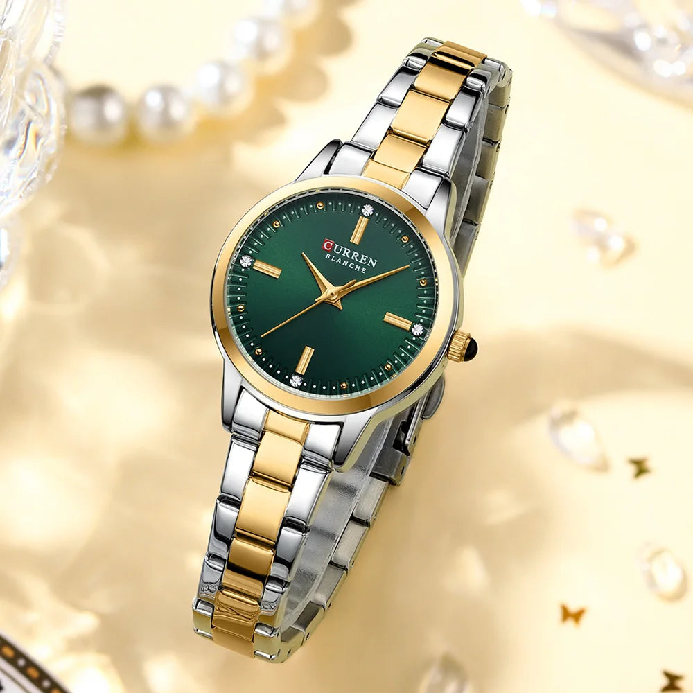 CURREN Feminino Elegant Blanche Green