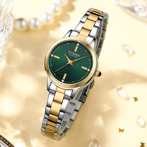 CURREN Feminino Elegant Blanche Green