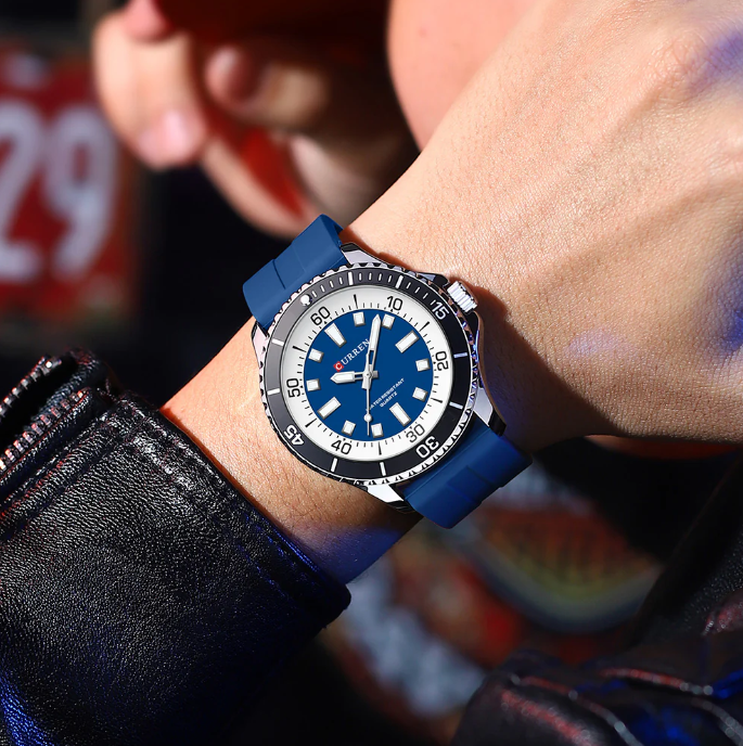 Relógio Quartz CURREN Sport Blue Eraser