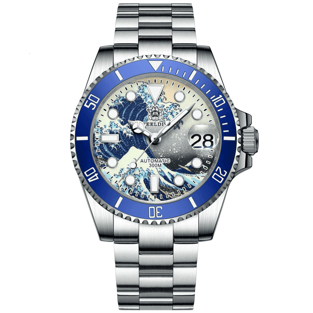 Relógio Automático Great Wave Silver Blue