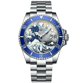 Relógio Automático Great Wave Silver Blue