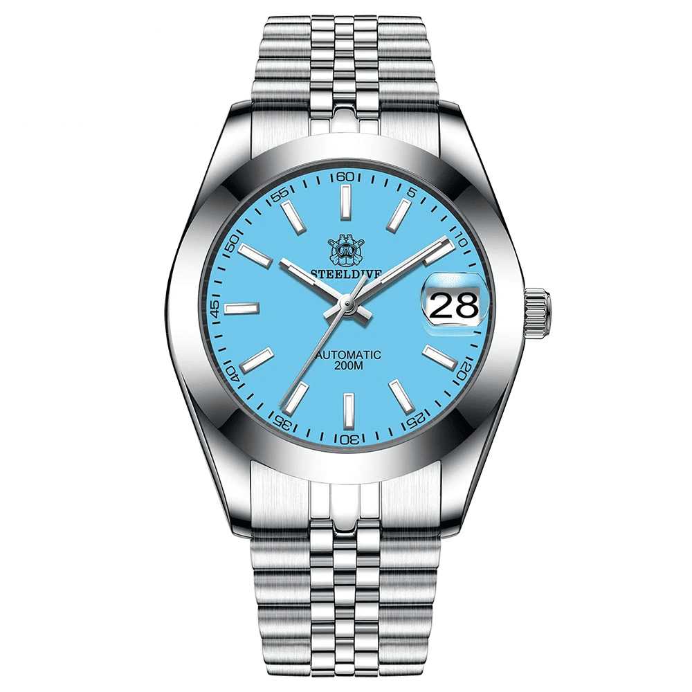 Relógio Automático Horizon Silver Blue