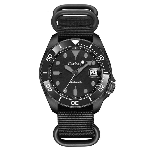 Relógio Automático Masculino Horizon Black Sport Edition — Miyota | Vidro Safira | Aço 316L