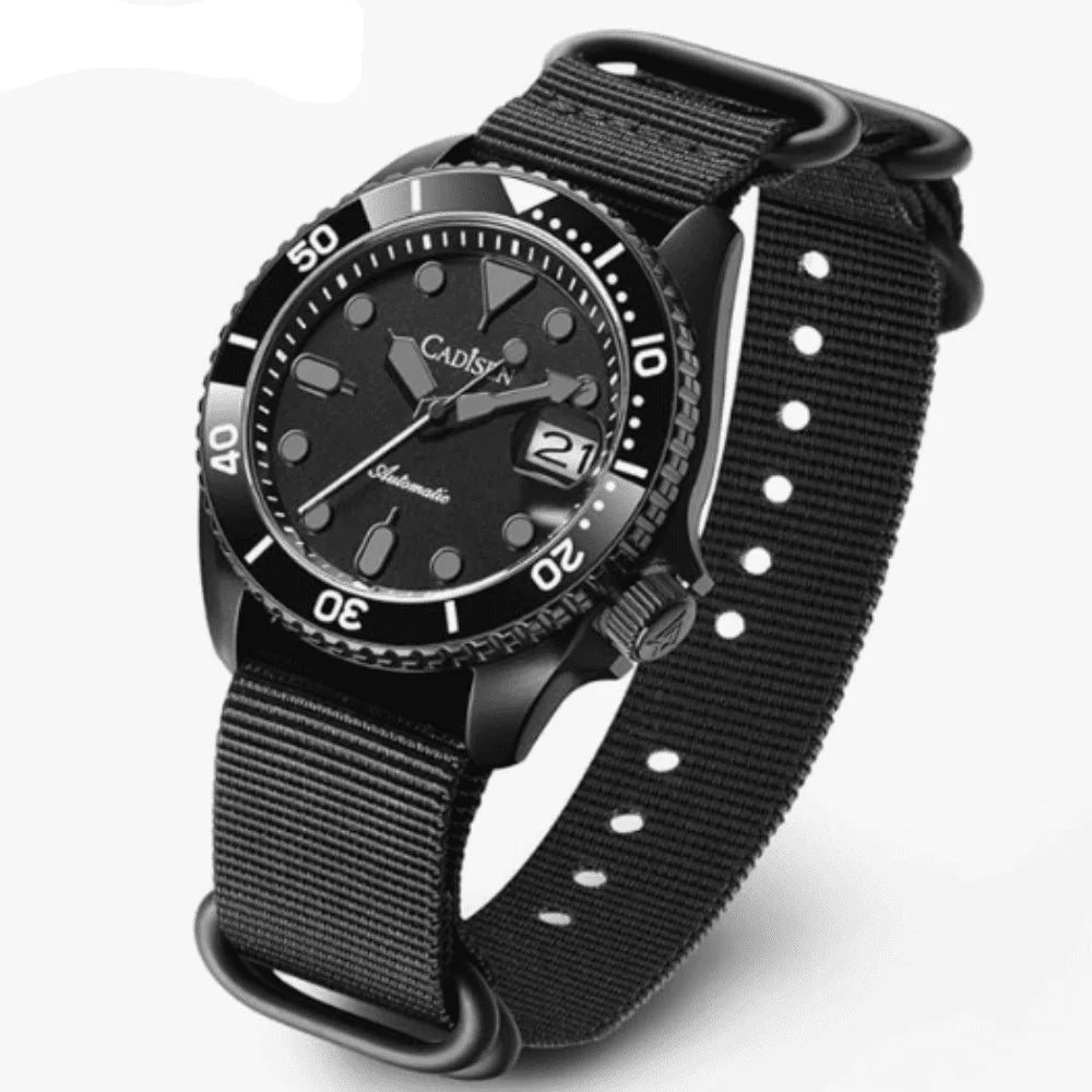 Relógio Automático Masculino Horizon Black Sport Edition — Miyota | Vidro Safira | Aço 316L